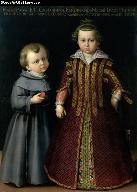 Cristofano Allori Portrait of Francesco and Caterina Medici